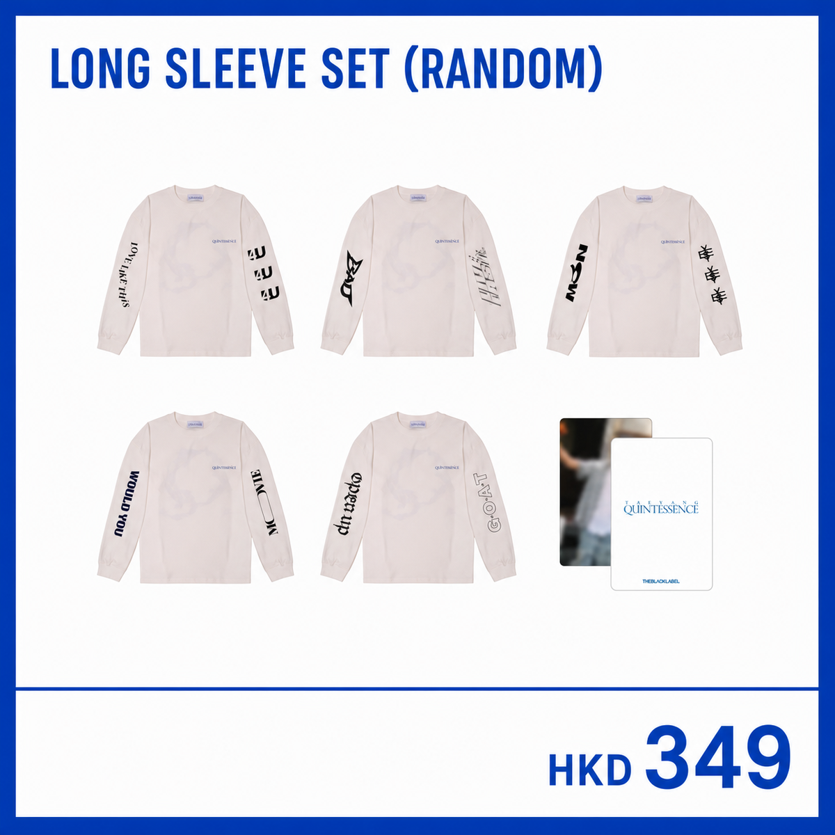 TAEYANG QUINTESSENCE Long Sleeve Set (Random)