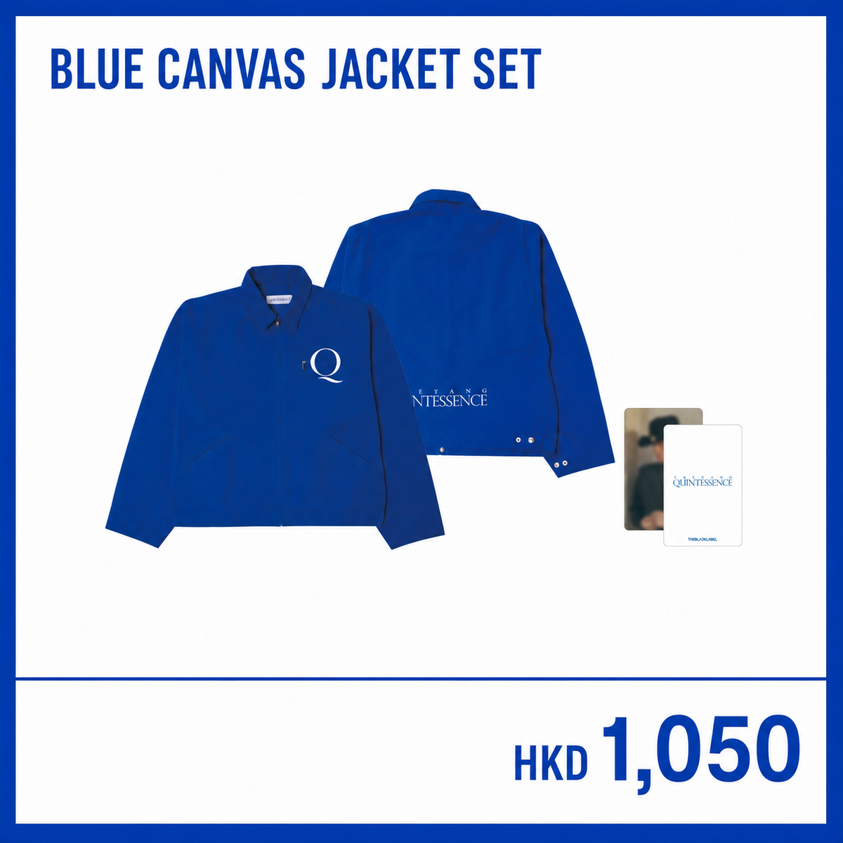 TAEYANG QUINTESSENCE Blue Canvas Jacket Set