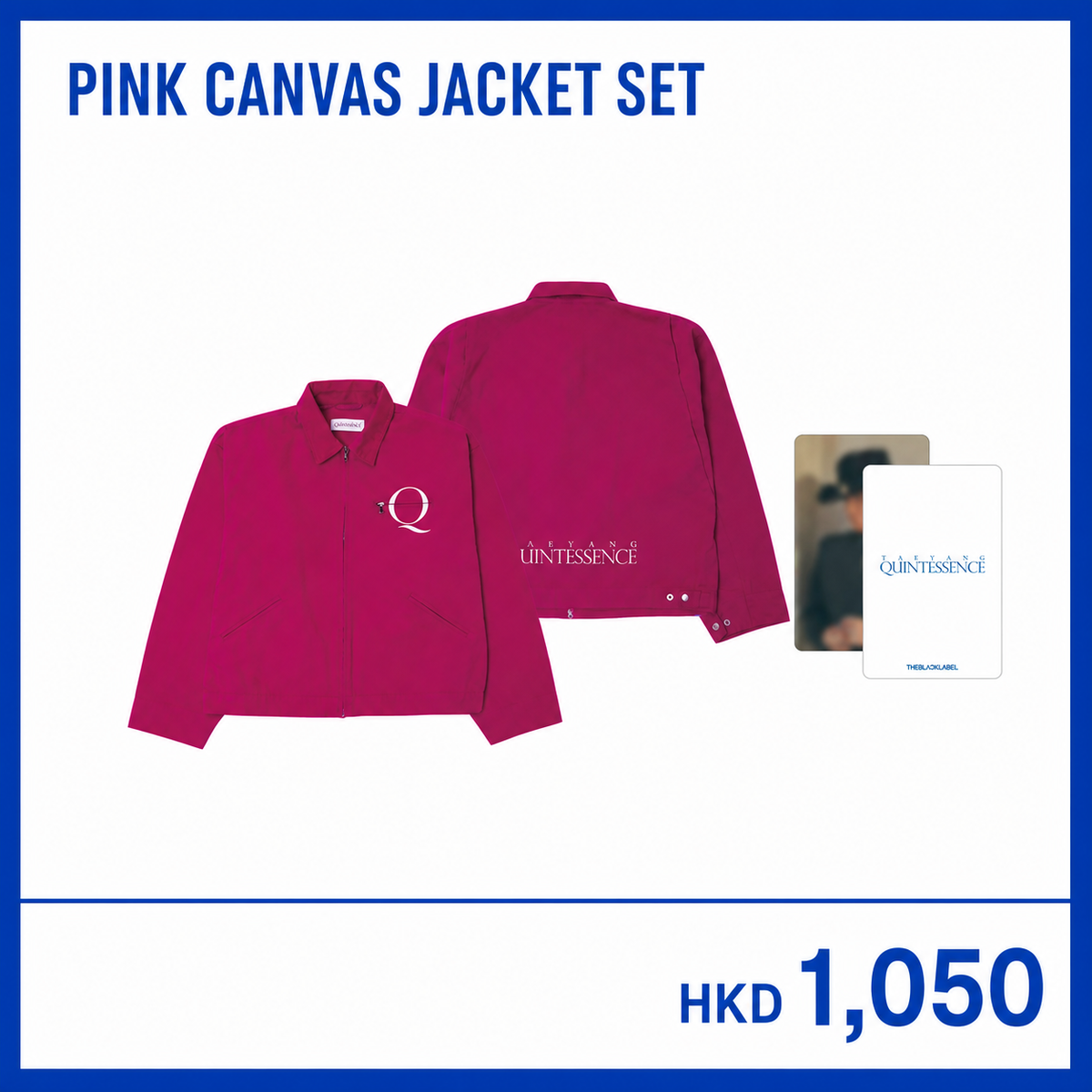 TAEYANG QUINTESSENCE Pink Canvas Jacket Set