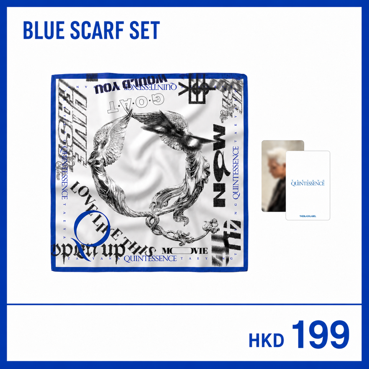 TAEYANG QUINTESSENCE Blue Scarf Set