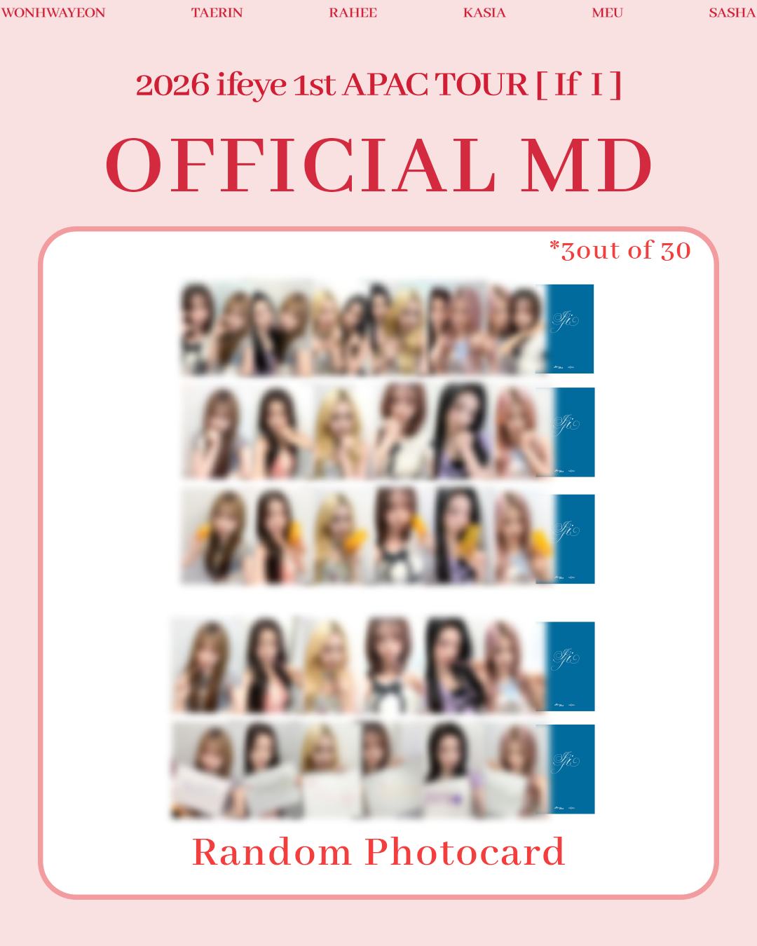 2026 ifeye 1st APAC TOUR [If I] Random Photocard official product image